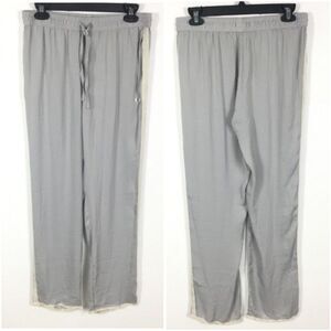 Aerie Silky Satin Gray Track Pants Joggers Lounge